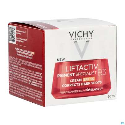 Vichy Liftactiv B3 Anti-pigmentflecken Creme Lsf50 50ml, A-Nr.: 5662504 - 09