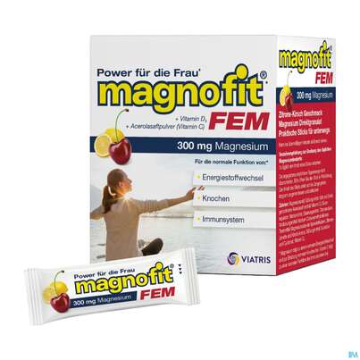 Magnofit Fem 300mg Stick 30st, A-Nr.: 5833503 - 11