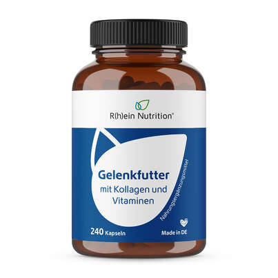 Sie sehen eine Packung R(h)ein Nutrition Gelenkfutter Komplex Gelenkkapseln, Produktbild: 01 R(h)ein Nutrition Gelenkfutter Komplex Gelenkkapseln, A-Nr.: 5987169 - 01