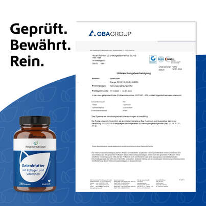 Sie sehen eine Packung R(h)ein Nutrition Gelenkfutter Komplex Gelenkkapseln, Produktbild: 07 R(h)ein Nutrition Gelenkfutter Komplex Gelenkkapseln, A-Nr.: 5987169 - 07