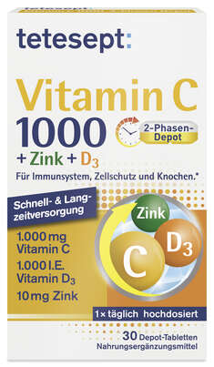 tetesept Vitamin C 1000 + Zink + D3, A-Nr.: 5316707 - 01