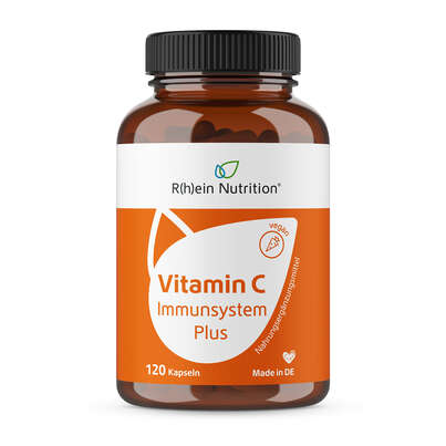 Sie sehen eine Packung R(h)ein Nutrition Vitamin C 500 mg Immunsystem Plus Kapseln, Produktbild: 01 R(h)ein Nutrition Vitamin C 500 mg Immunsystem Plus Kapseln, A-Nr.: 5987264 - 01