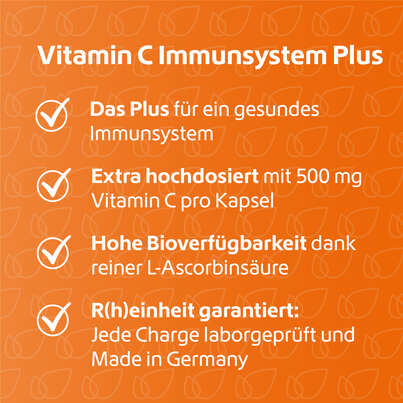 Sie sehen eine Packung R(h)ein Nutrition Vitamin C 500 mg Immunsystem Plus Kapseln, Produktbild: 03 R(h)ein Nutrition Vitamin C 500 mg Immunsystem Plus Kapseln, A-Nr.: 5987264 - 03