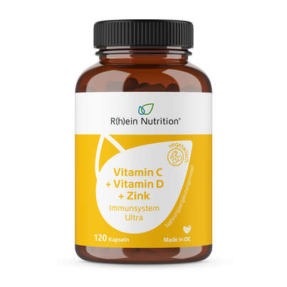 R(h)ein Nutrition Vitamin C + D3 + Zink Immunsystem Ultra Kapseln, A-Nr.: 5987270 - 01