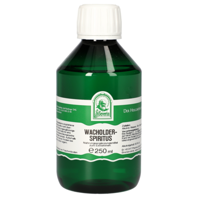 Sie sehen eine Packung WACHOLDERSPIRITUS 250 ML, Produktbild: 01 WACHOLDERSPIRITUS 250 ML, A-Nr.: 5072464 - 01