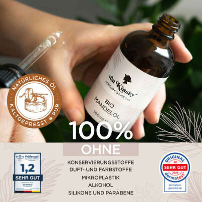 von Kinsky® Bio Mandelöl 100 % rein &amp; kaltgepresst, A-Nr.: 5987407 - 03
