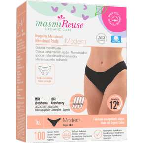 Bio Periodenslip Modern Masmi Reuse - Waschbar - Größe L, A-Nr.: 5995772 - 01
