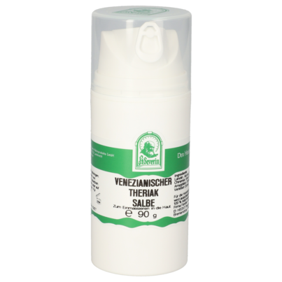 Sie sehen eine Packung VENEZIANISCHER THERIAK SALBE 90 G, Produktbild: 01 VENEZIANISCHER THERIAK SALBE 90 G, A-Nr.: 5719167 - 01