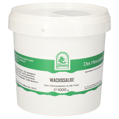 Sie sehen eine Packung WACHSSALBE 1000 G, Produktbild: 01 WACHSSALBE 1000 G, A-Nr.: 5711444 - 01
