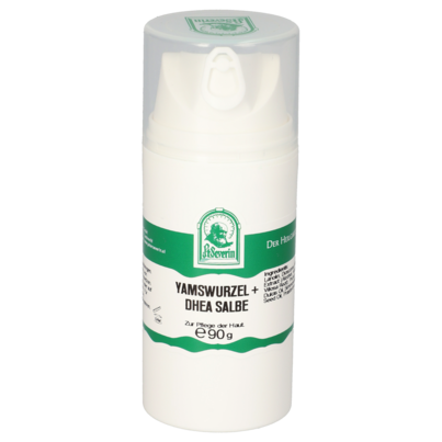 Sie sehen eine Packung YAMSWURZEL + DHEA SALBE 90 G, Produktbild: 01 YAMSWURZEL + DHEA SALBE 90 G, A-Nr.: 5903014 - 01