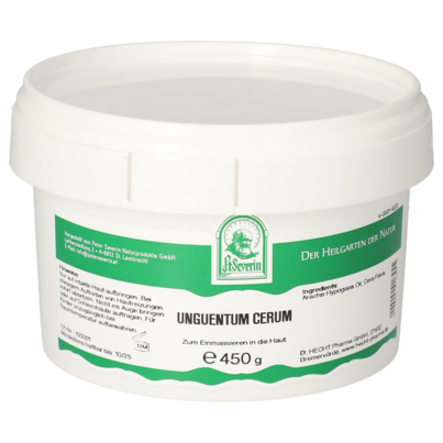 Sie sehen eine Packung UNGUENTUM CEREUM 450 G, Produktbild: 01 UNGUENTUM CEREUM 450 G, A-Nr.: 5711349 - 01