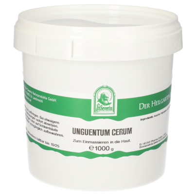 Sie sehen eine Packung UNGUENTUM CEREUM 1000 G, Produktbild: 01 UNGUENTUM CEREUM 1000 G, A-Nr.: 5711355 - 01