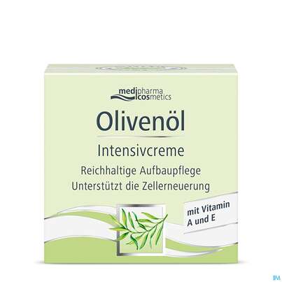 Sie sehen eine Packung Oliven Oel Dr.theiss Intensiv Creme 50ml, Produktbild: 02 Oliven Oel Dr.theiss Intensiv Creme 50ml, A-Nr.: 2968906 - 02