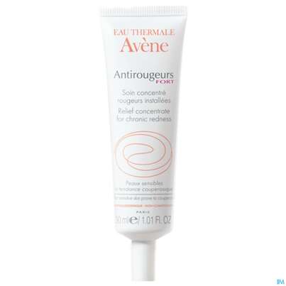 Sie sehen eine Packung Avene Antirougeurs Fort/stark Intensivpflege 30ml, Produktbild: 10 Avene Antirougeurs Fort/stark Intensivpflege 30ml, A-Nr.: 2571623 - 10