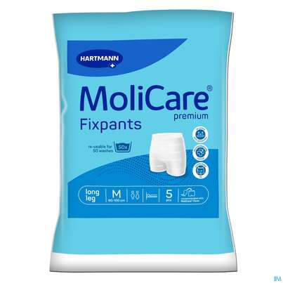Inkontinenz Molicare Fixpants/premium Long Leg M Blau 5st, A-Nr.: 3724773 - 02