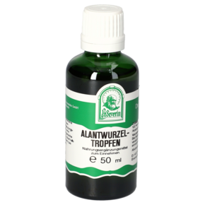 Sie sehen eine Packung ALANTWURZEL TROPFEN 50ML, Produktbild: 01 ALANTWURZEL TROPFEN 50ML, A-Nr.: 4854868 - 01