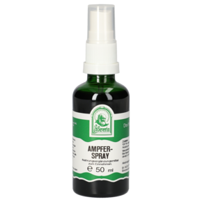 Sie sehen eine Packung AMPFER SPRAY 50 ML, Produktbild: 01 AMPFER SPRAY 50 ML, A-Nr.: 4566477 - 01