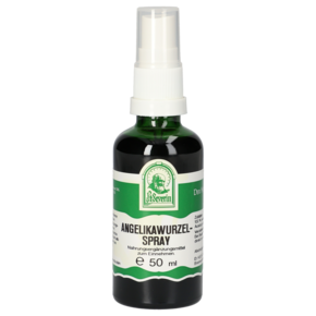 Sie sehen eine Packung ANGELIKAWURZEL SPRAY 50ML, Produktbild: 01 ANGELIKAWURZEL SPRAY 50ML, A-Nr.: 4443384 - 01