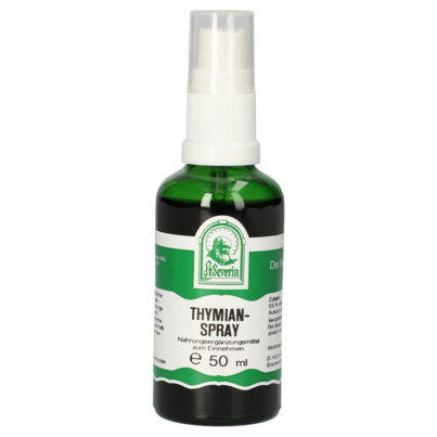 Sie sehen eine Packung THYMIAN SPRAY 50ML, Produktbild: 01 THYMIAN SPRAY 50ML, A-Nr.: 4445041 - 01