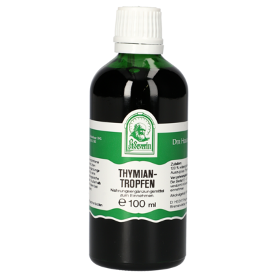 Sie sehen eine Packung THYMIAN TROPFEN 100ML, Produktbild: 01 THYMIAN TROPFEN 100ML, A-Nr.: 4394881 - 01