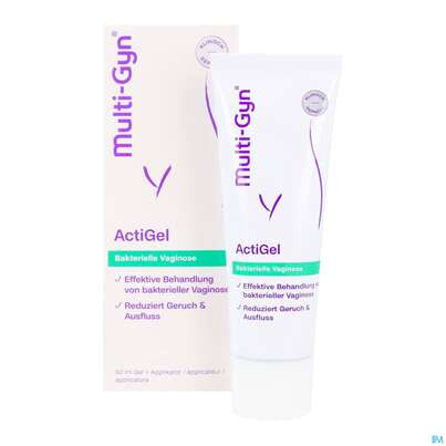 Sie sehen eine Packung Multi-gyn Actigel 50ml, Produktbild: 05 Multi-gyn Actigel 50ml, A-Nr.: 2311543 - 05