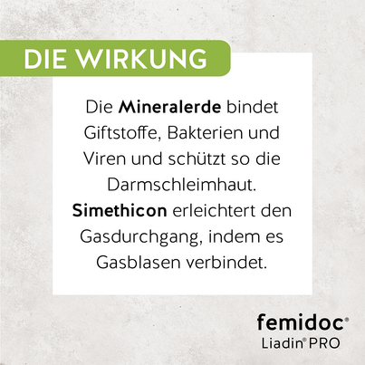 Sie sehen eine Packung femidoc® Liadin® PRO Reizdarm-Syndrom Kapseln, Produktbild: 04 femidoc® Liadin® PRO Reizdarm-Syndrom Kapseln, A-Nr.: 5841425 - 04