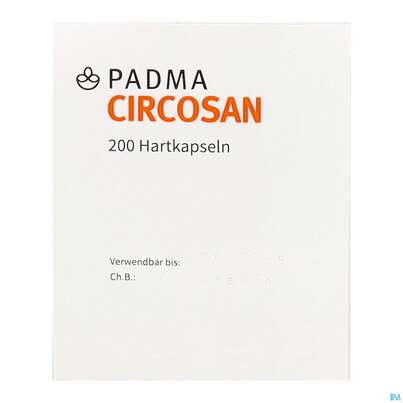 Sie sehen eine Packung Padma Circosan Kapseln 200st, Produktbild: 08 Padma Circosan Kapseln 200st, A-Nr.: 3780889 - 08
