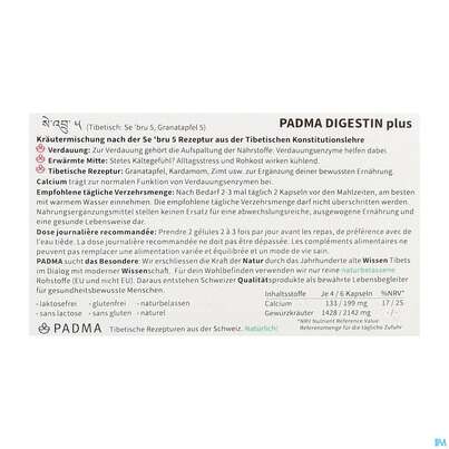 Padma Kapseln Digestin Plus Verdauung 60st, A-Nr.: 5671704 - 04