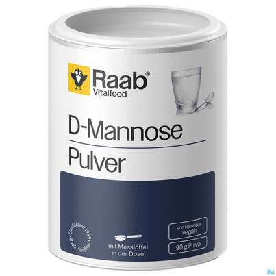 Sie sehen eine Packung D-mannose Pulver/vegan Raab 90g, Produktbild: 03 D-mannose Pulver/vegan Raab 90g, A-Nr.: 4351009 - 03