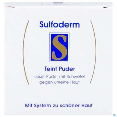 Sie sehen eine Packung Sulfoderm S Teint Kompakt-puder Natur 10g, Produktbild: 02 Sulfoderm S Teint Kompakt-puder Natur 10g, A-Nr.: 1843338 - 02