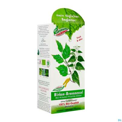 Birken Brennessel Elixier Kraeuterfit Alkoholfrei Bio Kraeuter Fruechte 330ml, A-Nr.: 3961728 - 01
