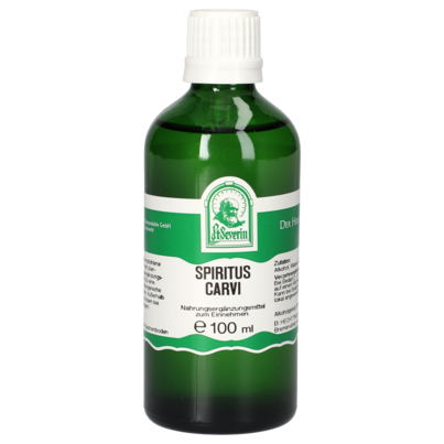 Sie sehen eine Packung SPIRITUS CARVI 100 ML, Produktbild: 01 SPIRITUS CARVI 100 ML, A-Nr.: 5061650 - 01