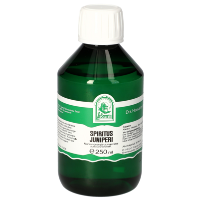 Sie sehen eine Packung SPIRITUS JUNIPERI 250 ML, Produktbild: 01 SPIRITUS JUNIPERI 250 ML, A-Nr.: 5072435 - 01