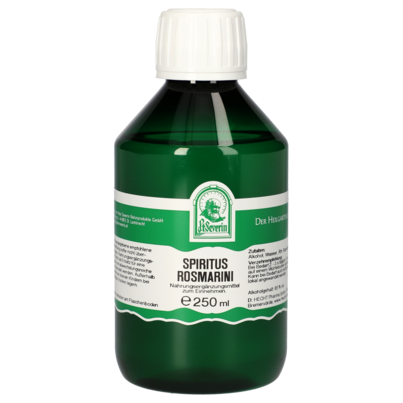 Sie sehen eine Packung SPIRITUS ROSMARINI 250 ML, Produktbild: 01 SPIRITUS ROSMARINI 250 ML, A-Nr.: 5072375 - 01