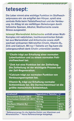tetesept Mariendistel Artischocke 30 St, A-Nr.: 6009686 - 03