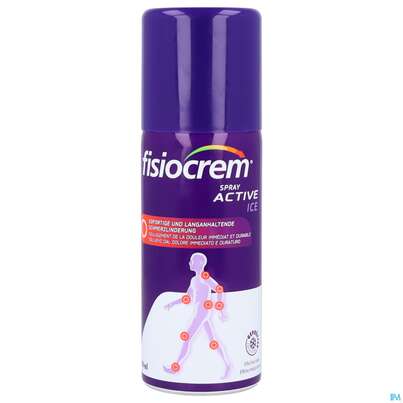 Sie sehen eine Packung Fisiocrem Mdr/dach/fr Spray Active Ice 150ml, Produktbild: 04 Fisiocrem Mdr/dach/fr Spray Active Ice 150ml, A-Nr.: 5807776 - 04