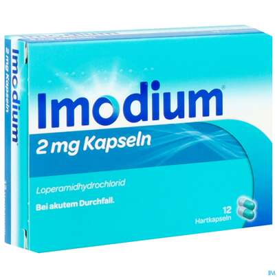 Sie sehen eine Packung Imodium Kapseln 2mg 12st, Produktbild: 04 Imodium Kapseln 2mg 12st, A-Nr.: 5510740 - 04