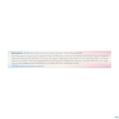 Lactofem Milchsaeure Vaginalzaepfchen 7st, A-Nr.: 5923525 - 05