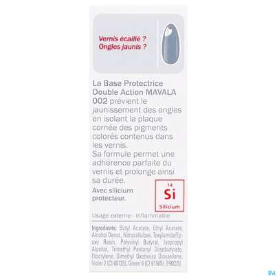 Mavala 002 Doppel-aktion M.silic Base Unterlack +silicium 10ml, A-Nr.: 2976633 - 05