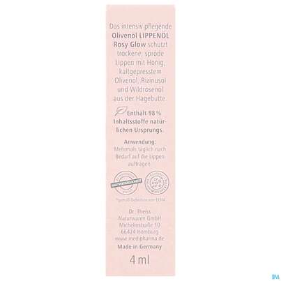 Oliven Oel Lippenoel Rosy Glow Medipharma Cosmetics 4ml, A-Nr.: 5879936 - 03