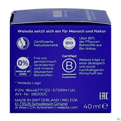 Weleda Blauer Enzian +edelweiss Festigende Tagespflege 40ml, A-Nr.: 5729941 - 08