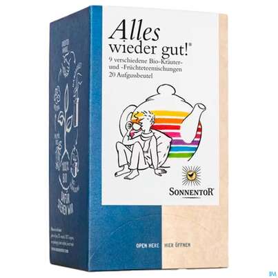 Sie sehen eine Packung Sonnentor Tee/bio/wieder Gut Prob Mal 02708 20st, Produktbild: 03 Sonnentor Tee/bio/wieder Gut Prob Mal 02708 20st, A-Nr.: 3428827 - 03