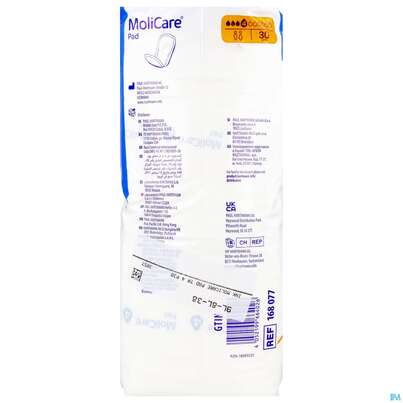 Inkontinenz Molicare Pad Tropfen 4 P30 30st, A-Nr.: 5934322 - 05