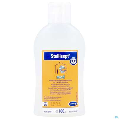 Sie sehen eine Packung Stellisept Med Antimikrob.waschlotion -hartmann 100ml, Produktbild: 04 Stellisept Med Antimikrob.waschlotion -hartmann 100ml, A-Nr.: 3699199 - 04