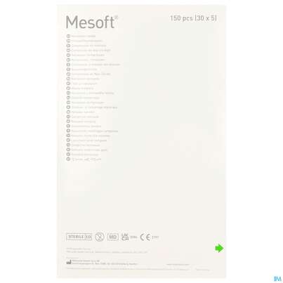 Vlieskompressen Mesoft/set Steril 10x 10cm 150st (30x5), A-Nr.: 1652331 - 05