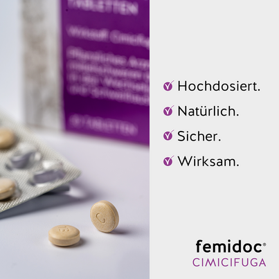 femidoc CIMICIFUGA 13 mg Filmtabletten, A-Nr.: 5533787 - 06