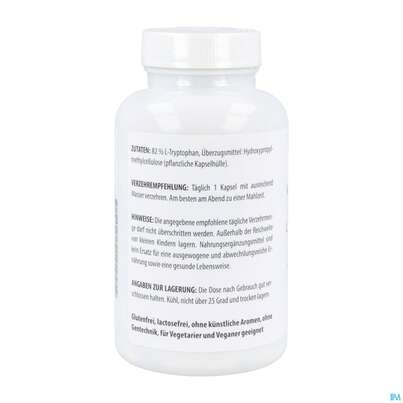 L-tryptophan Kapseln 500mg -naturheilp. Vegi 90st, A-Nr.: 4846604 - 02