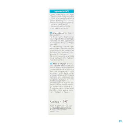 Zahngel Weleda Mit Fluorid Kids 50ml, A-Nr.: 5908655 - 06