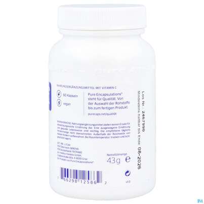 Vitamin C Kapseln Liposomal Pure Encapsulations Lvc6a 60st, A-Nr.: 5890145 - 03