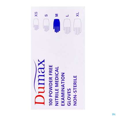 Untersuchungshandschuhe -dumax/nitril Puderfrei M 100st, A-Nr.: 5819265 - 10
